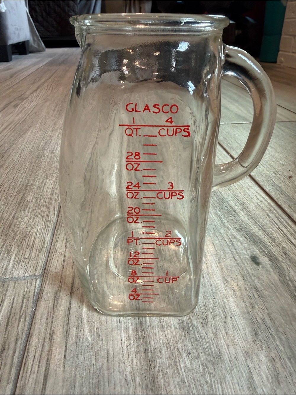 VINTAGE GLASCO POTBELLY MEASURING CUP